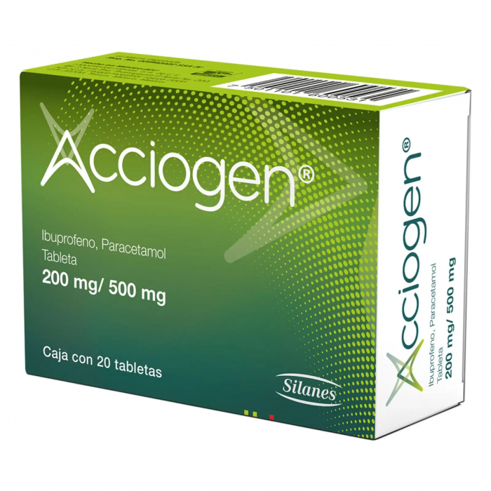 ACCIOGEN C 20 TAB IBUPROFENOPARACETAMOL