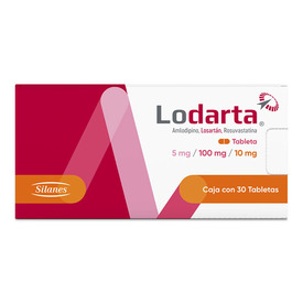 LODARTA 5/100/10MG C 30 TAB AMLODIPINO/LOSARTAN/ROSUVASTATINA