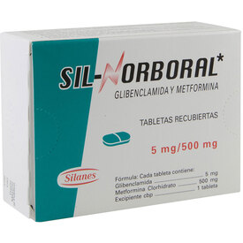 SIL NORBORAL 500/5MG C 40 TAB