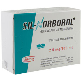 SIL NORBORAL 500/2.5MG C 40 TAB