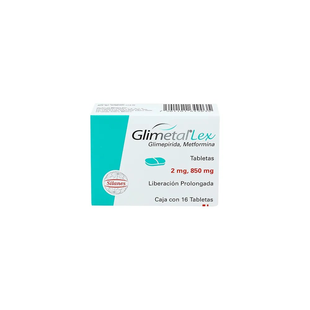 GLIMETAL LEX 2/850MG LP C 16 TAB