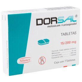 DORSAL 200/15MG C 7 TAB CARISOPRODOLMELOXICAM