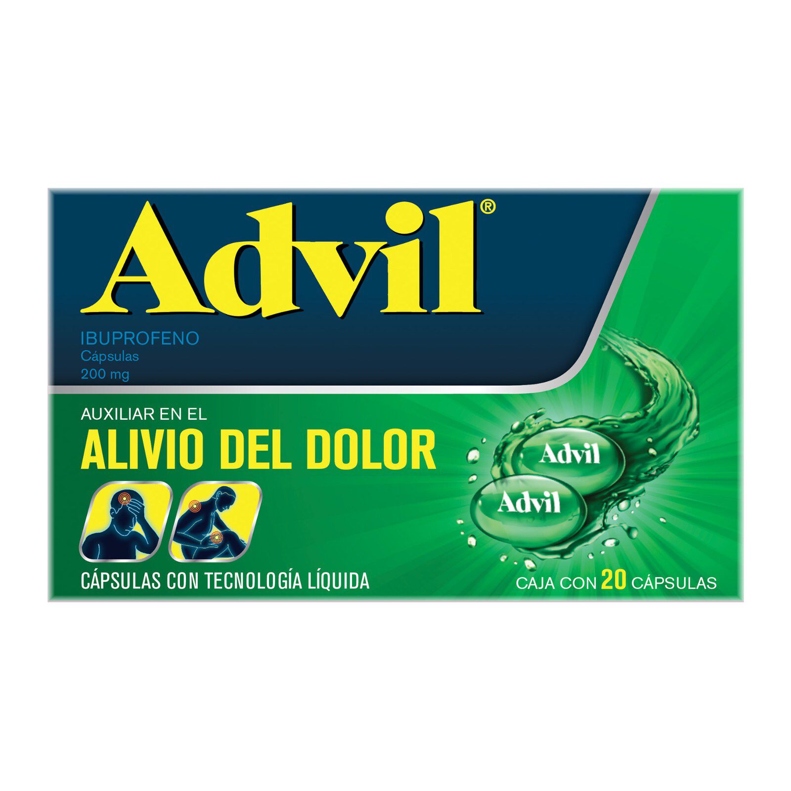 ADVIL 200MG C 20 CAP IBUPROFENO