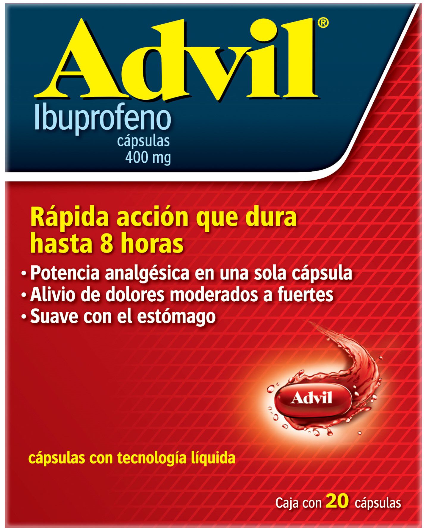 ADVIL 400MG C 20 CAP IBUPROFENO