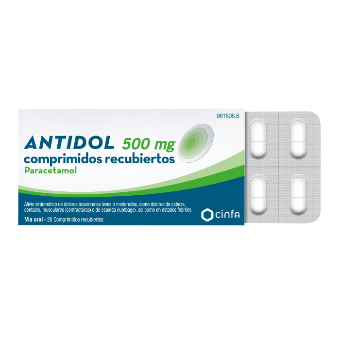 ANTIDOL 500MG C 20 TAB PARACETAMOL