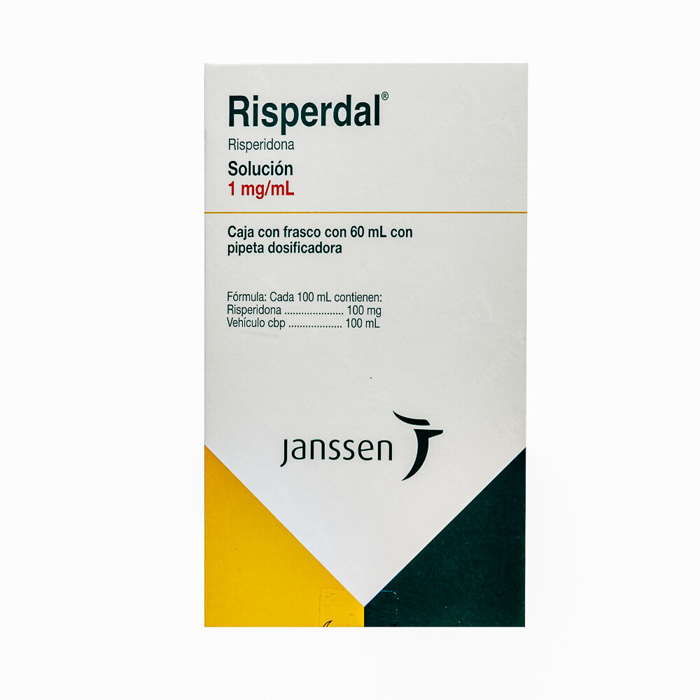 RISPERDAL 100MG/100ML SOL GTS 60ML RISPERIDONA
