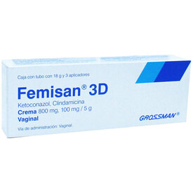 FEMISAN 3D 800/100MG CRA VAG TB 8G