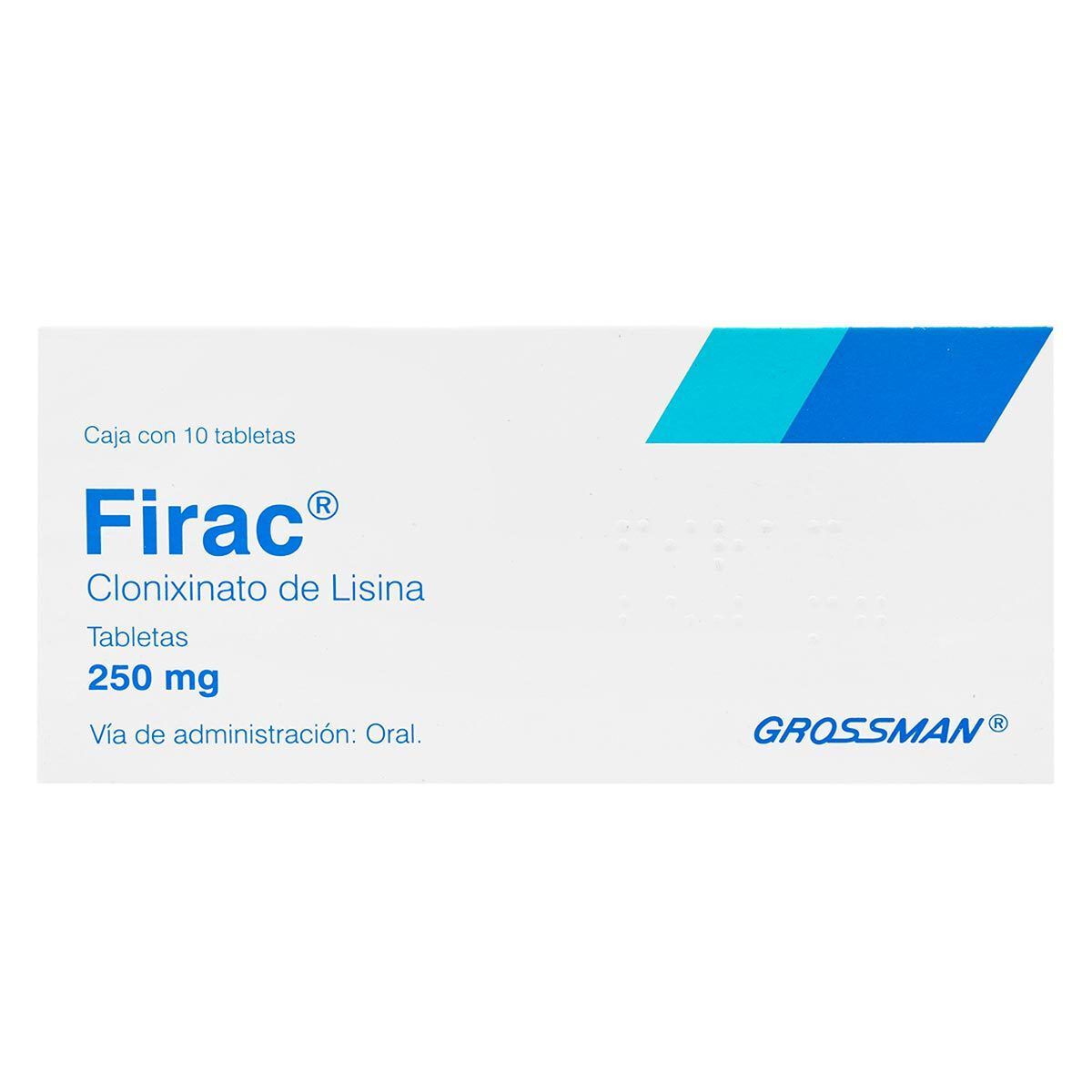 FIRAC 250MG C 10 TAB  LISINA CLONIXINATO
