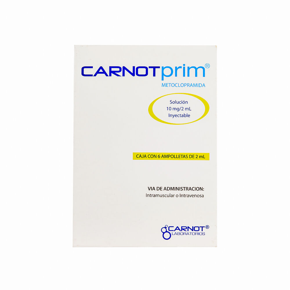CARNOTPRIM 10MG C 6 AMP METOCLOPRAMIDA