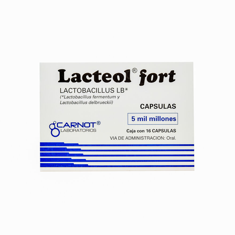 LACTEOL FORT C 16 CAP CINCO MIL MILLONES