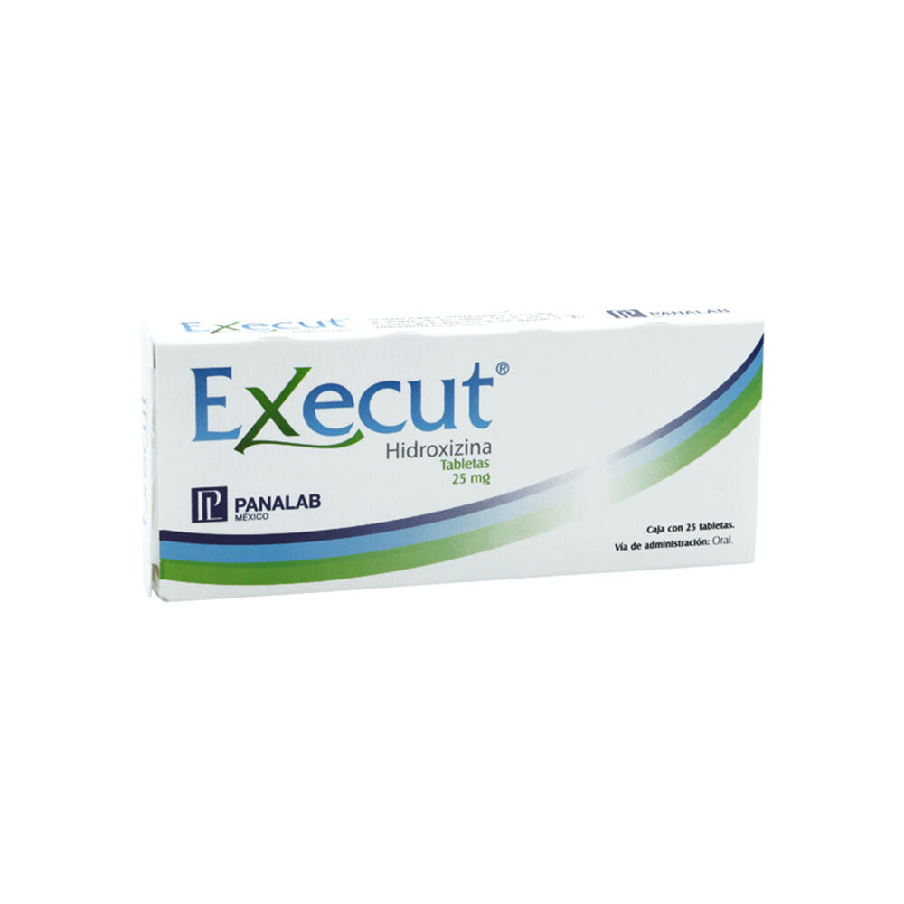 EXECUT 25MG C 25 TAB HIDROXIZINA
