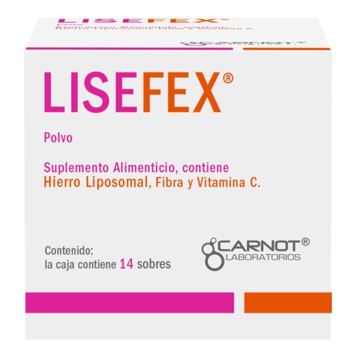 LISEFEX POLVO 1.5G C 14 SOB SUPLEMEN ALIMENT