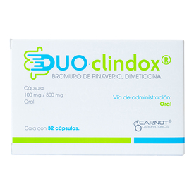 DUO-CLINDOX 100300MG CAPS C 32 PINAVERIODIMETICONA