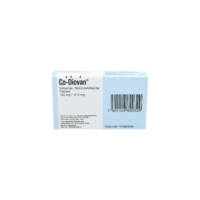 CODIOVAN 160/12.5MG C 14 GRAG VALSARTAN/HCTZ