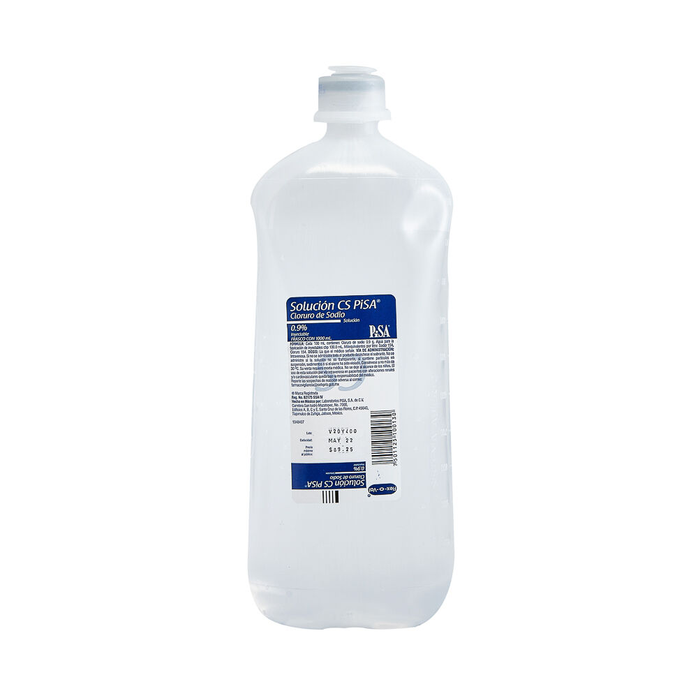 CLORURO DE SODIO SOLUC PISA 1000ML PLAST