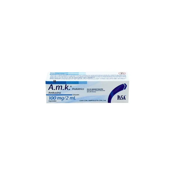 A.M.K. PEDIATRICO 100MG/2ML INYECT AMIKACINA