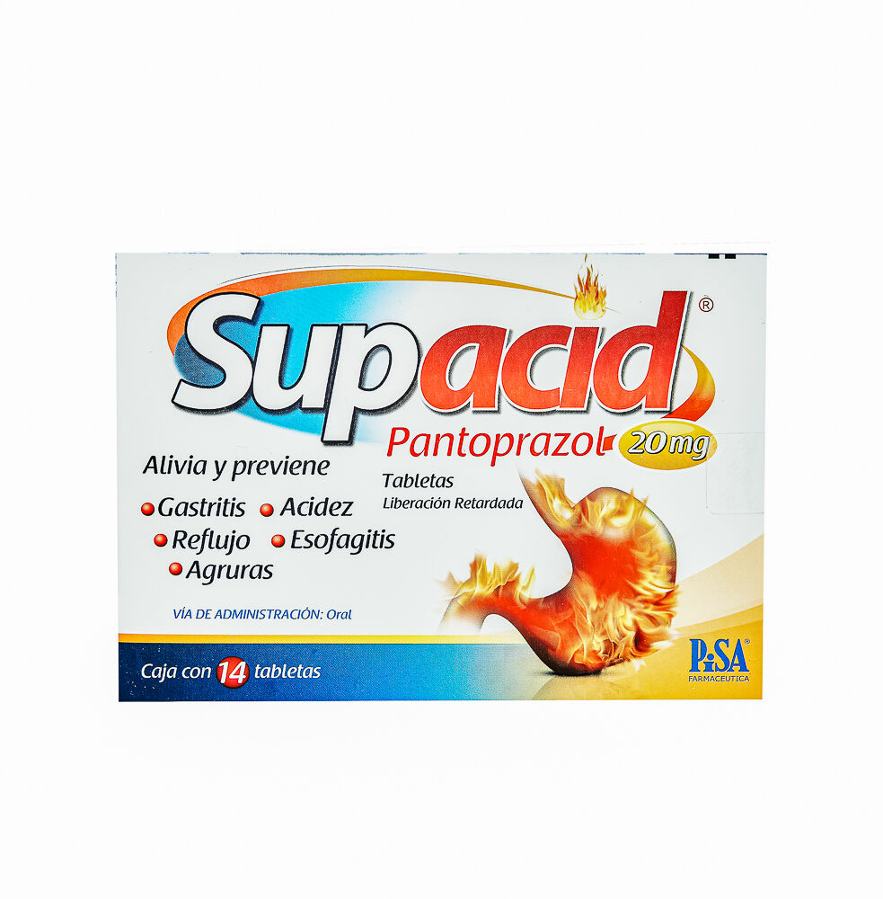 SUPACID 20MG C 14 TAB PANTOPRAZOL