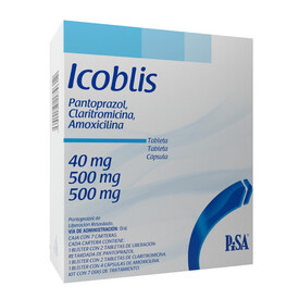 ICOBLIS 40/500/500MG C 7 CART P TRAT DE 7 DIAS