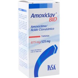 AMOXICLAV BID 875MG/125MG C 14 TAB