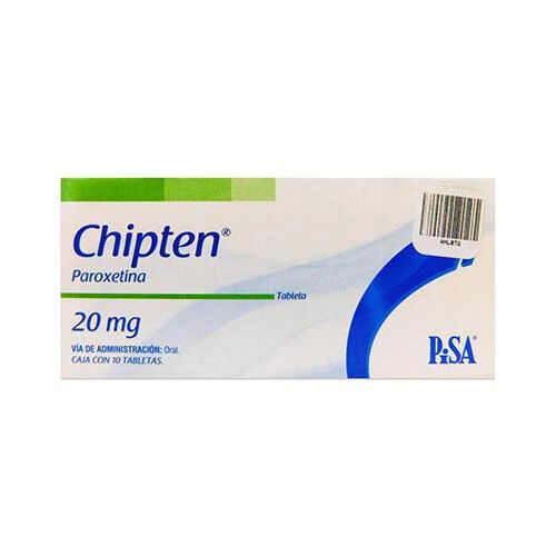 CHIPTEN 20MG C 10 TABPAROXETINA