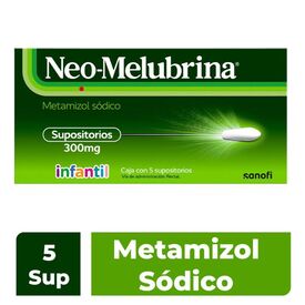 NEOMELUBRINA SUPS 5 300MG INF