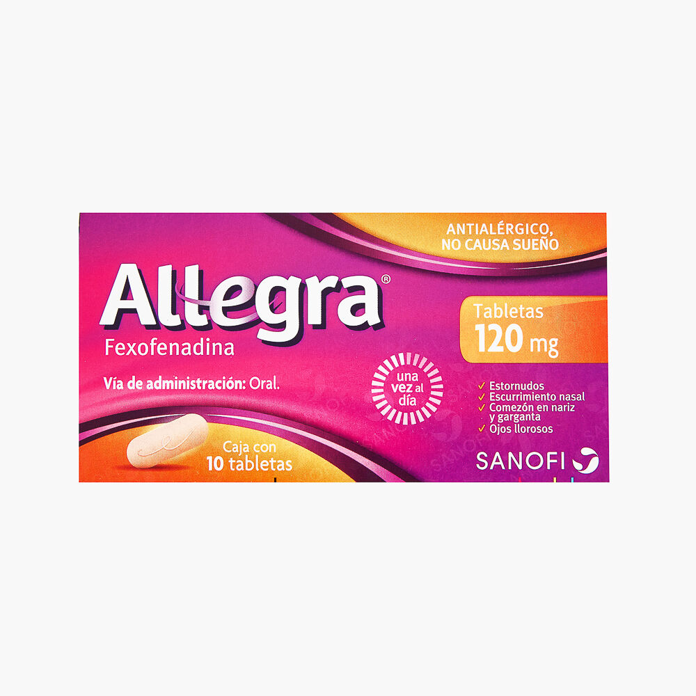 ALLEGRA 120MG C 10 TAB FEXOFENADINA