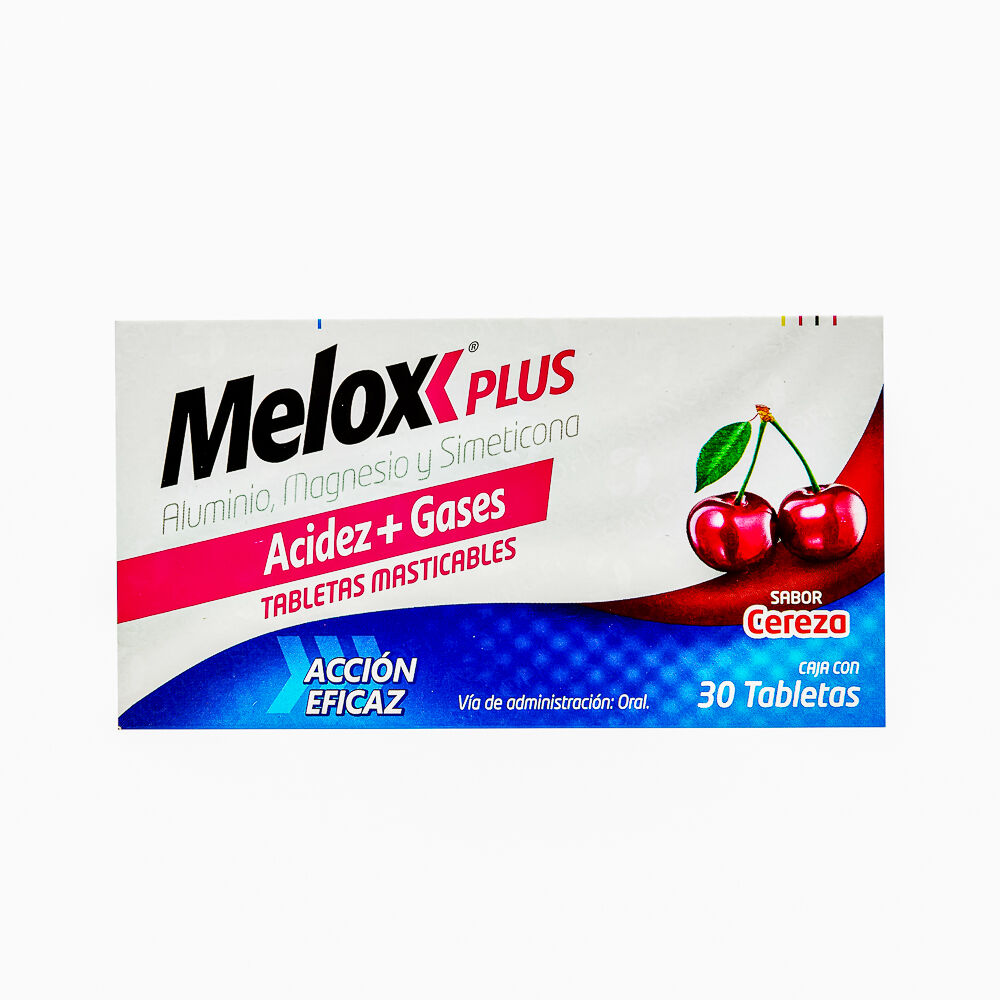 MELOX PLUS TAB MASTICABLE CEREZA C 30