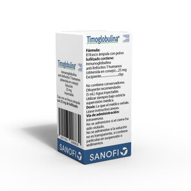 TIMOGLOBULINA 25MG SOL INY FA PVO SE