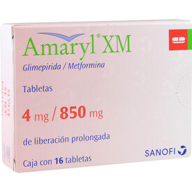 AMARYL XM 4MG/850MG TAB 16 LP