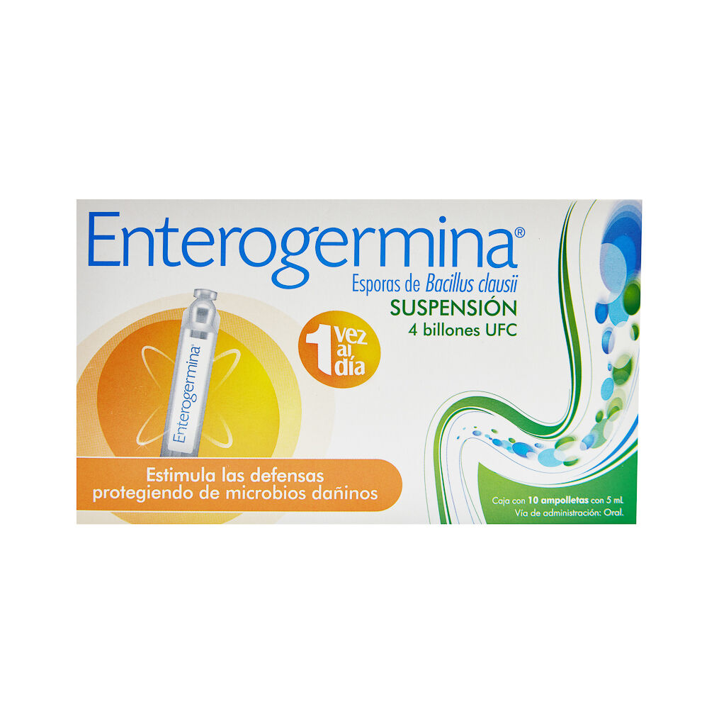 ENTEROGERMINA INGERIBLE 5ML C 10 AMP C 4 BILLONES