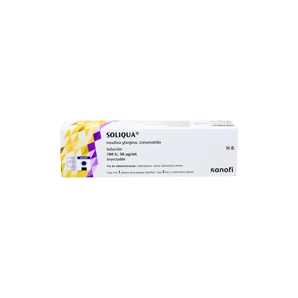 SOLIQUA 100U INY 50MCG/3ML C 1