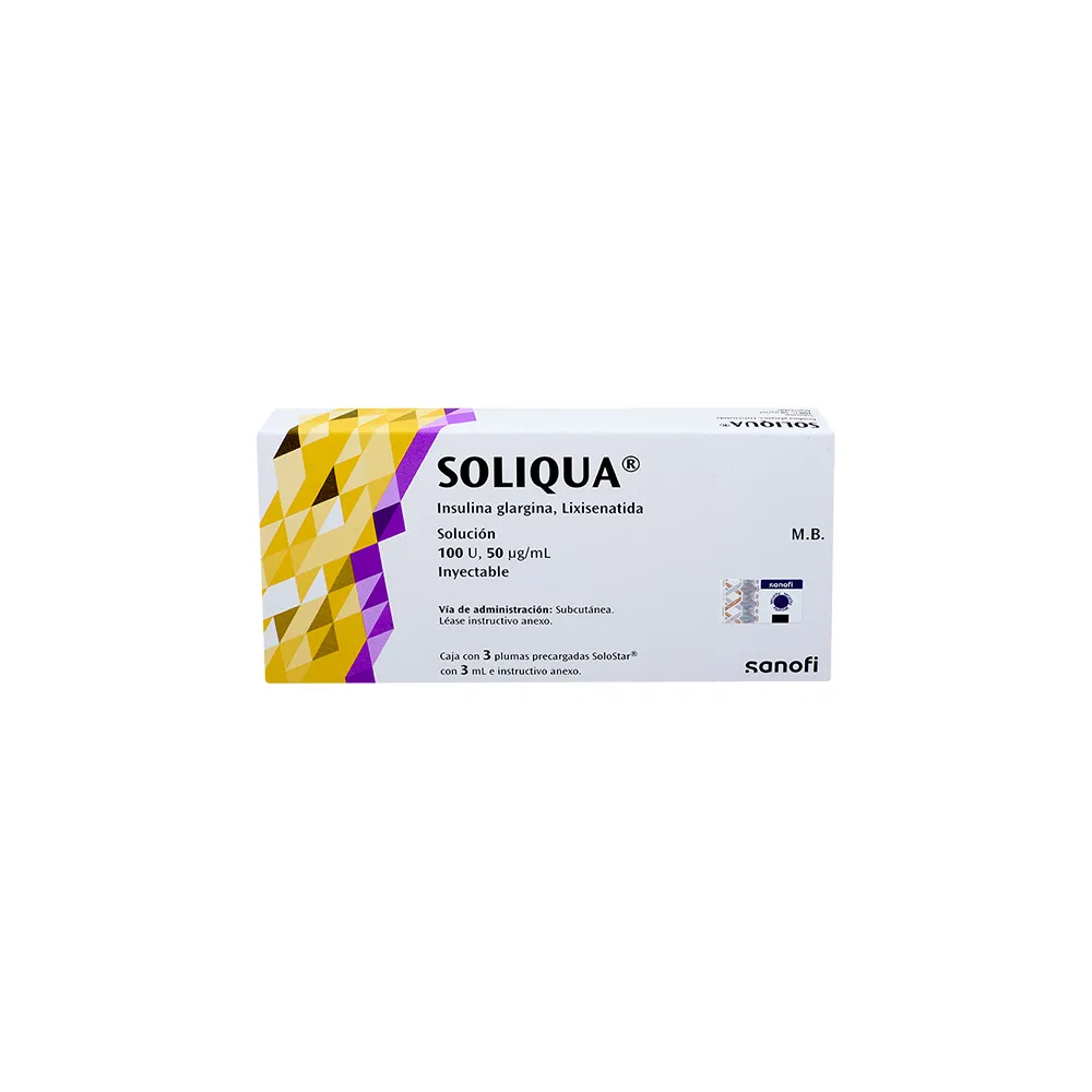 SOLIQUA 100U INY 50MCG/3ML C 3