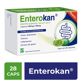 ENTEROKAN 90/50MG C 28 TAB MENTHA PIPERITACARUM CARVI
