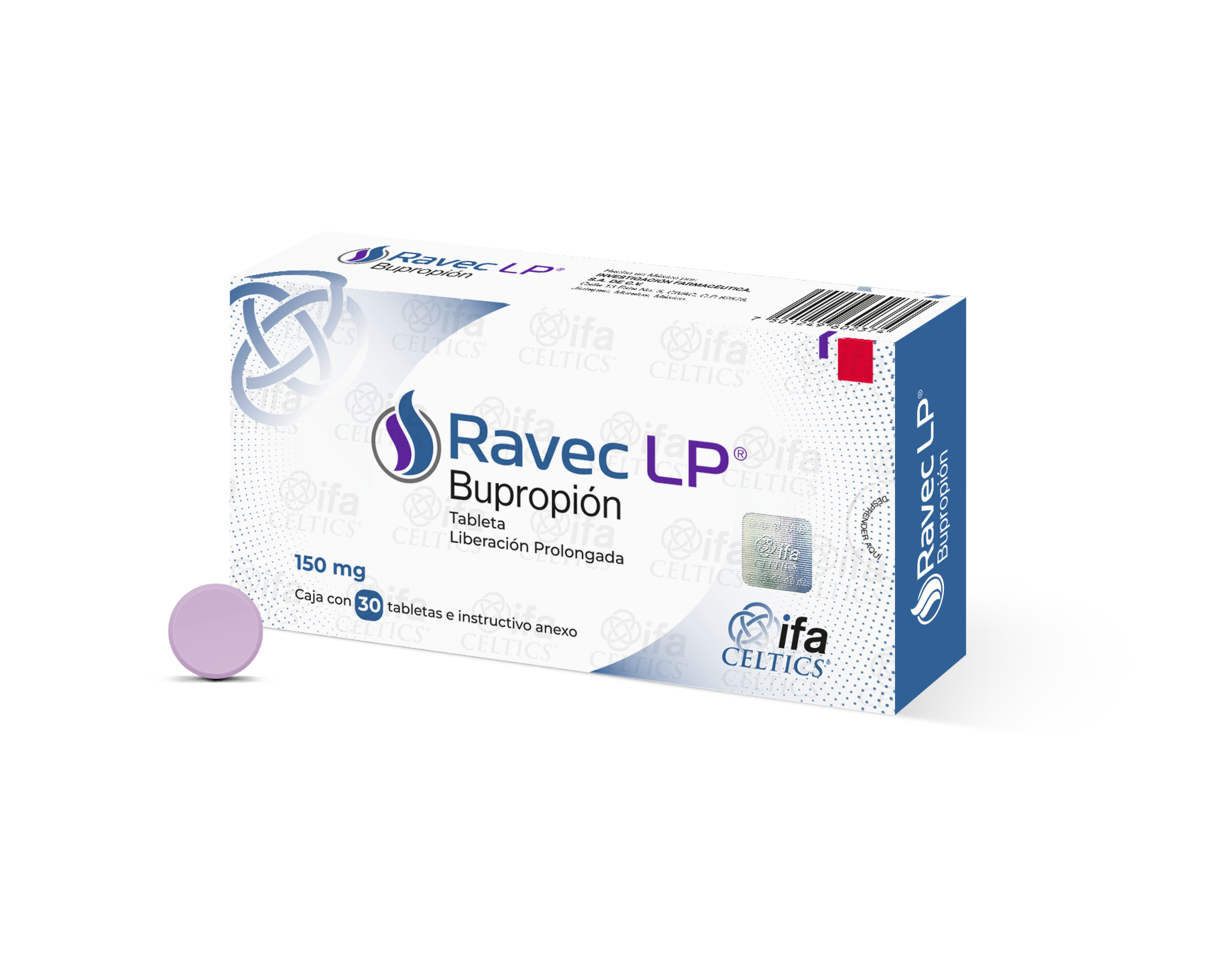 RAVEC 150MG LP C 30 TAB ANFEBUTAMONA