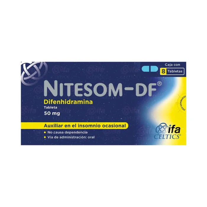 NITESOM-DF 50MG TAB C 8 DIFENHIDRAMINA