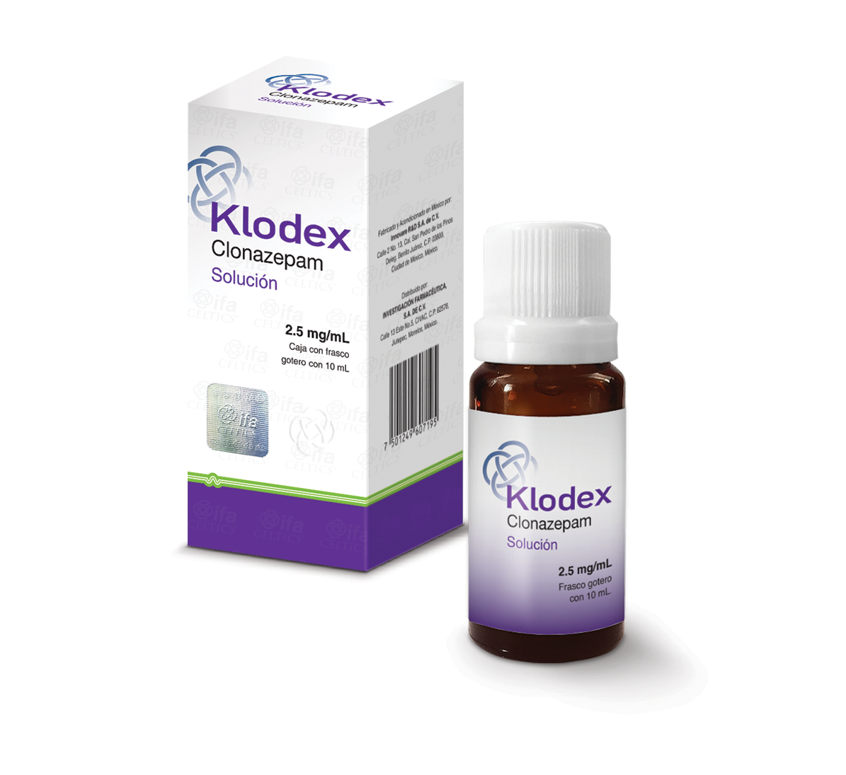 KLODEX 2.5MG/ML SOL GTS 10ML CLONAZEPAM