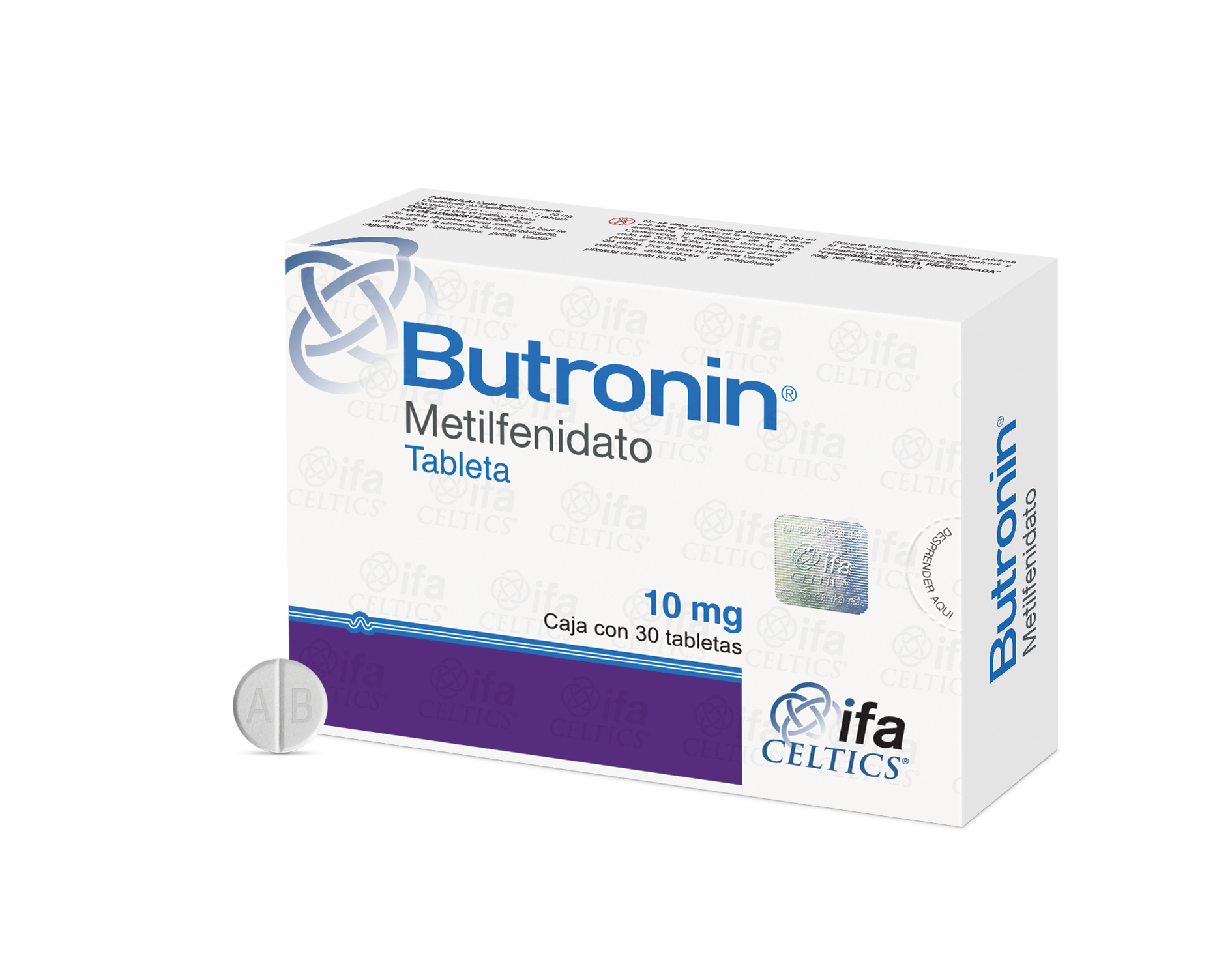 BUTRONIN 10MG C 30 TAB METILFENIDATO