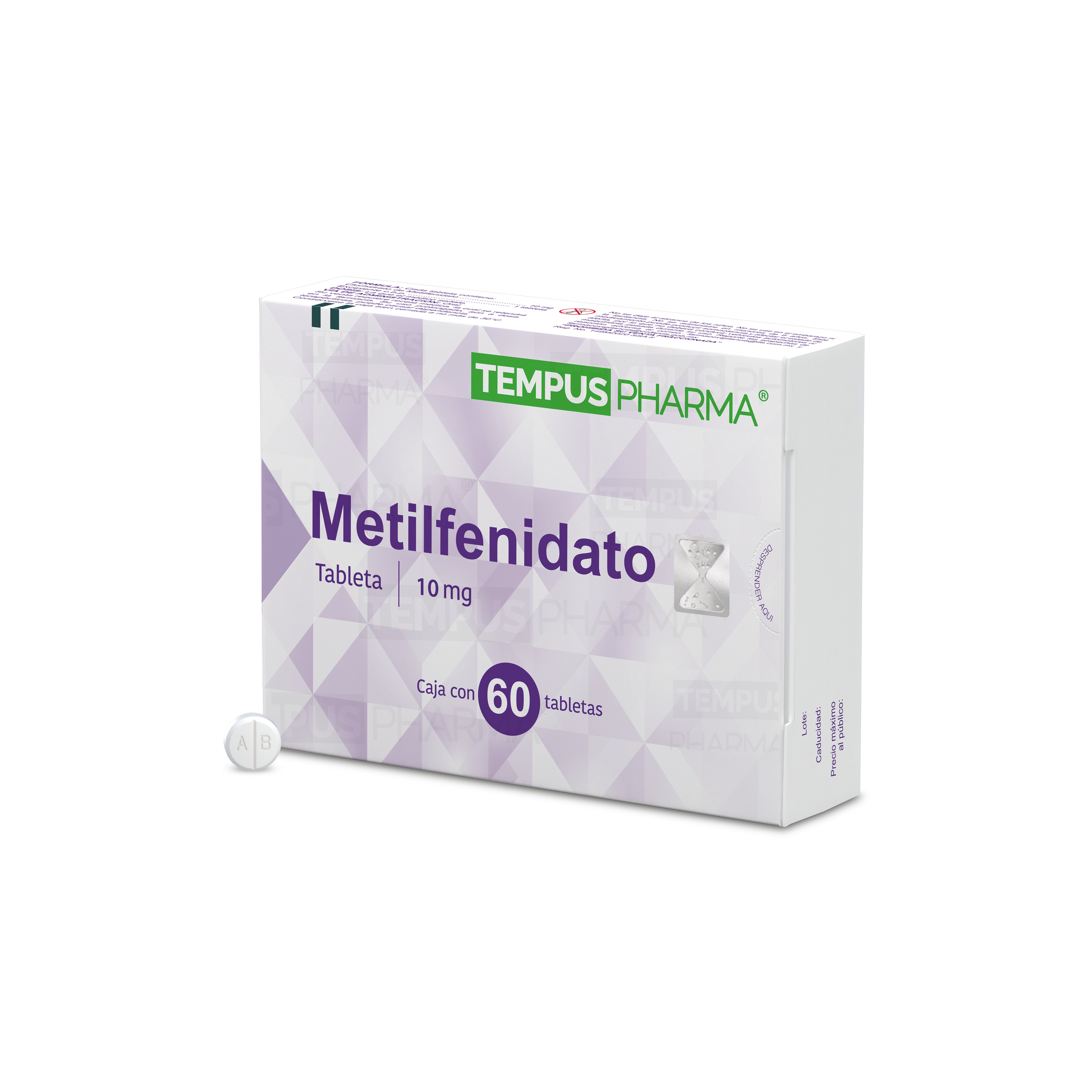 METILFENIDATO 10MG C 60 TAB TEMPUS