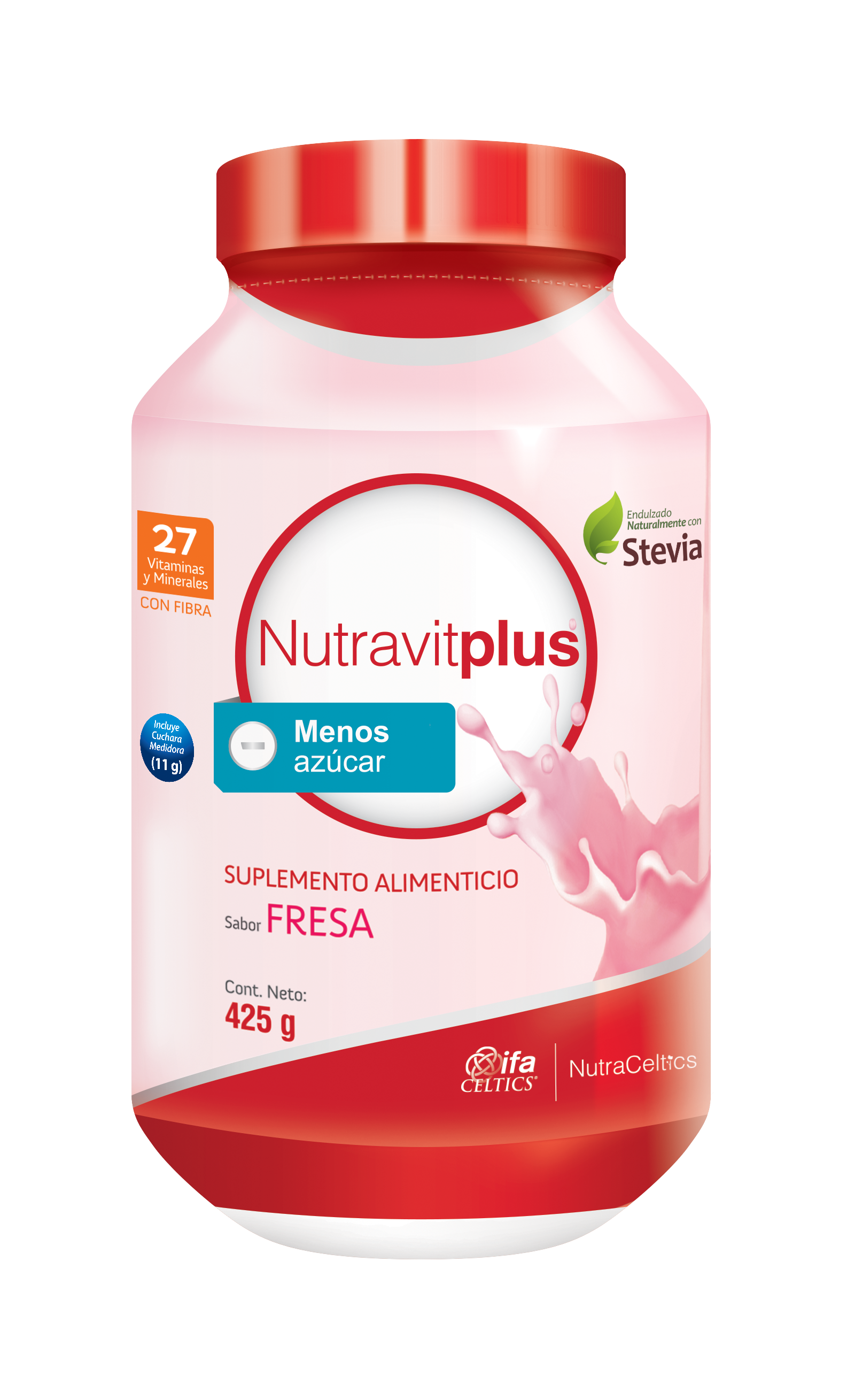NUTRAVIT PLUS RED FRESA 425G