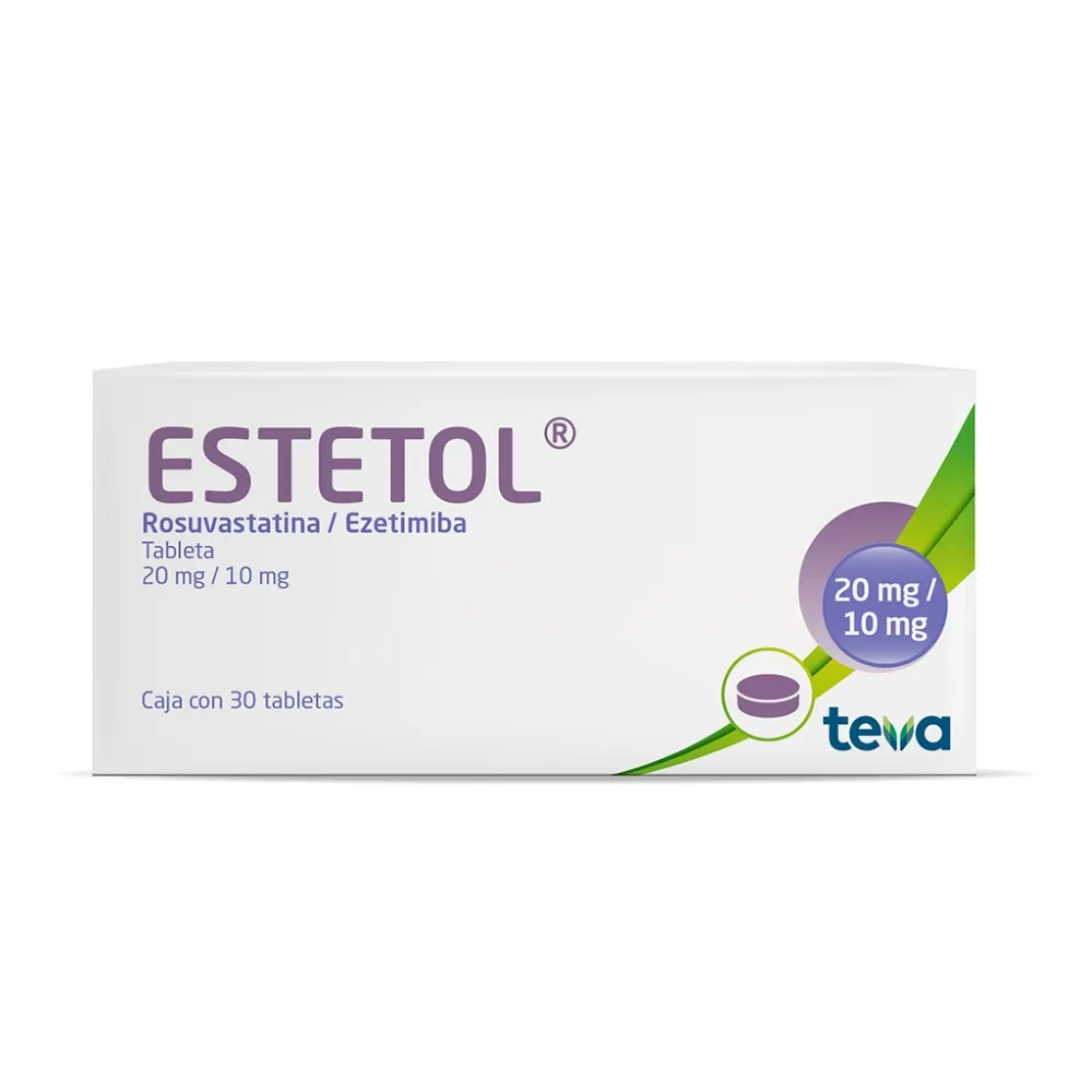 ESTETOL 2010MG C 30 TAB ROSUVASEZETIMIBA