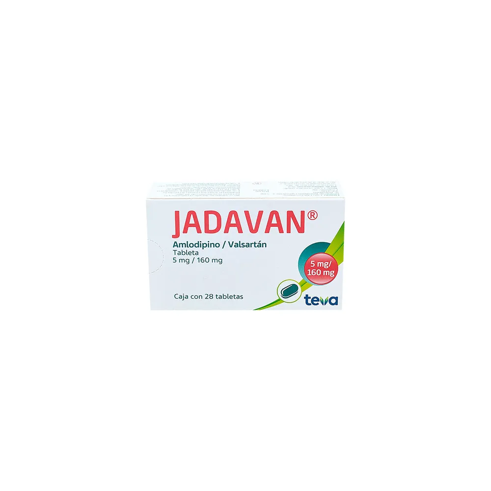 JADAVAN 5/160MG C 28 TAB AMLODIPINO/VALSARTAN