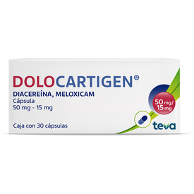 DOLOCARTIGEN 50/15MG C 30 CAP DIACEREINAMELOXICAM