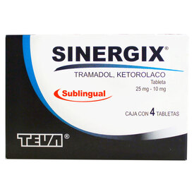 SINERGIX 25/10MG C 4 TAB SUBLINGUAL