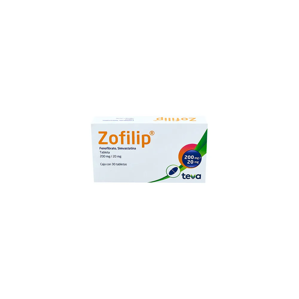 ZOFILIP 200/20MG C 30 TAB FENOFIBRATOSIMBASTATINA