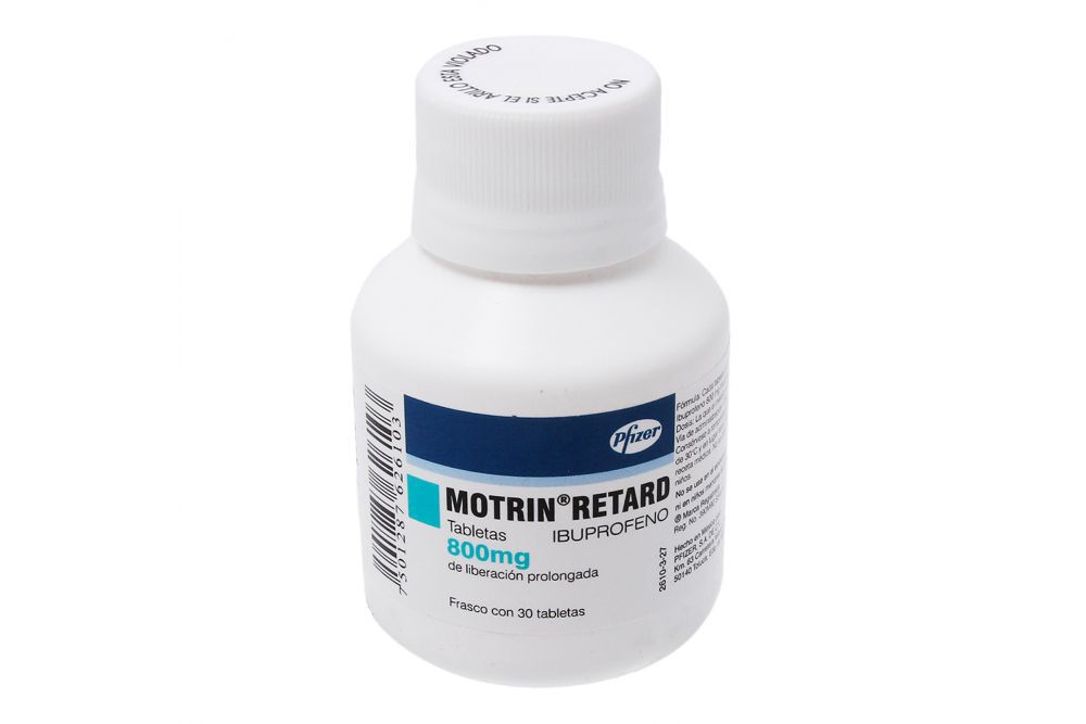 MOTRIN RETARD 800MG C 30 TAB IBUPROFENO