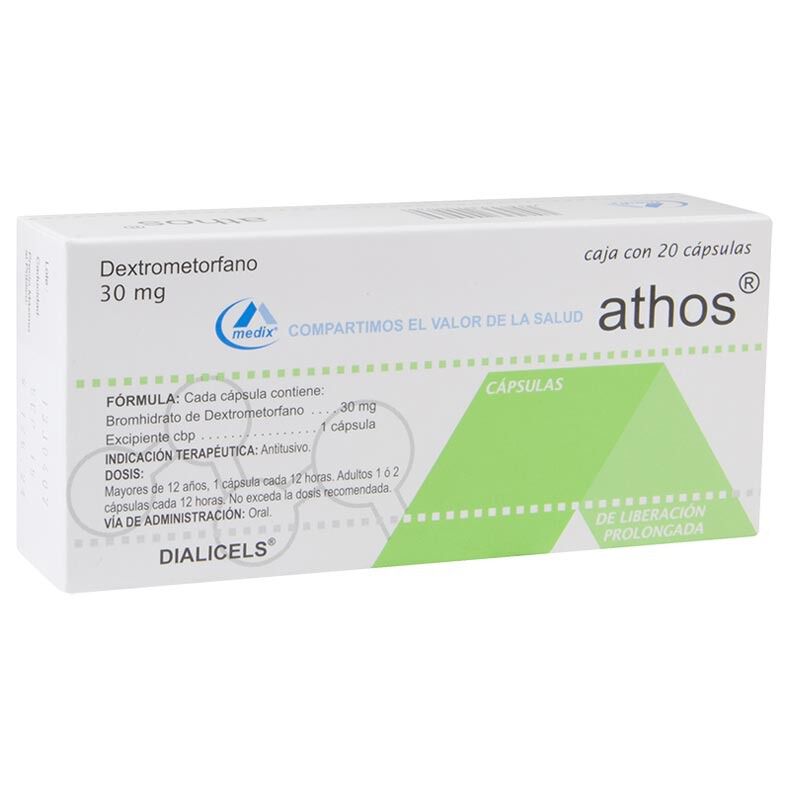 ATHOS 30MG C 20 CAP DEXTROMETORFANO