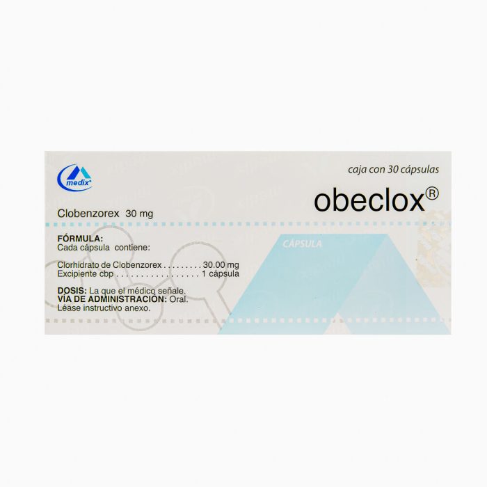 OBECLOX 30MG C 30 CAP CLOBENZOREX