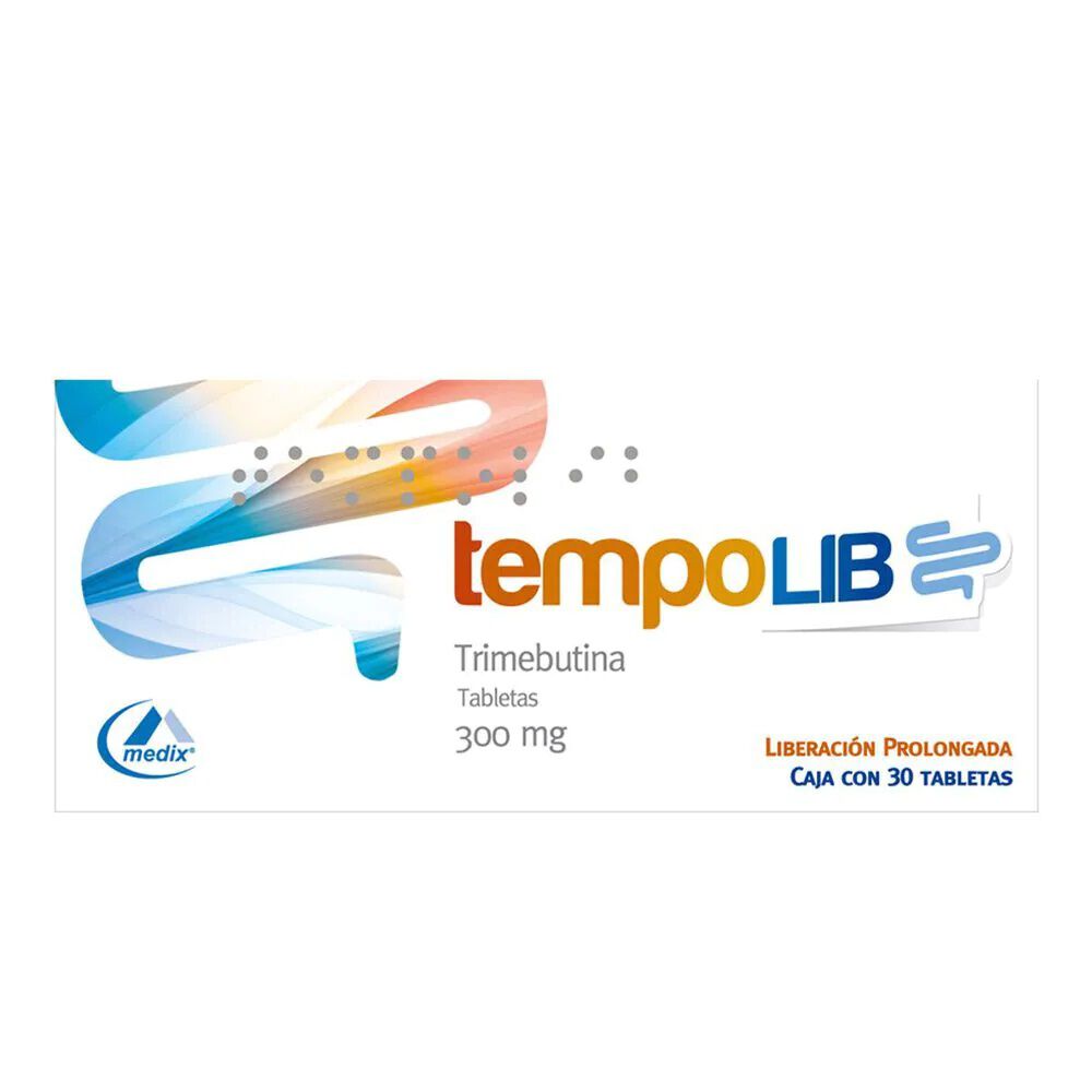 TEMPOLIB 300MG C 30 TAB TRIMEBUTINA