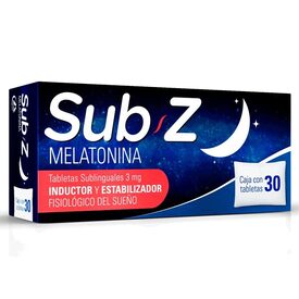 SUBZ 3MG C 30 TAB MELATONINA