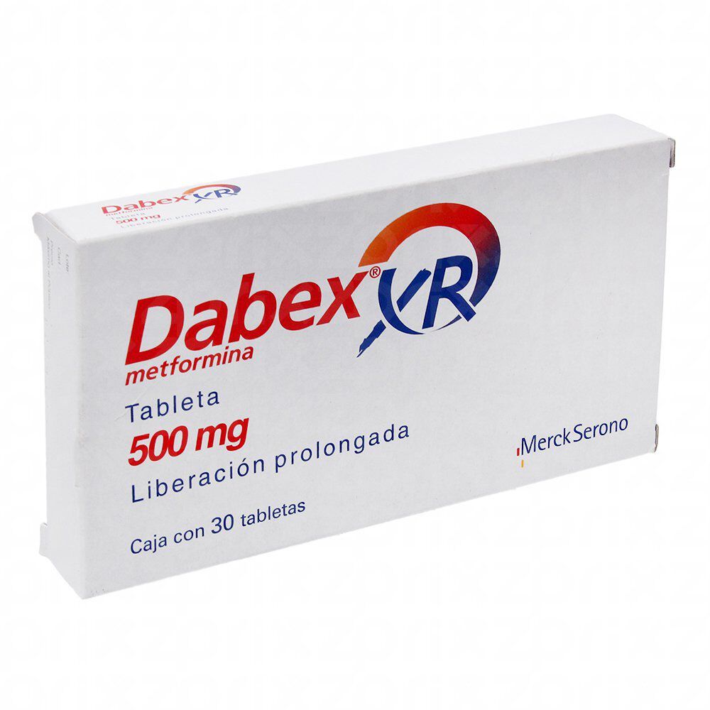 DABEX XR 500MG C 30 TAB METFORMINA